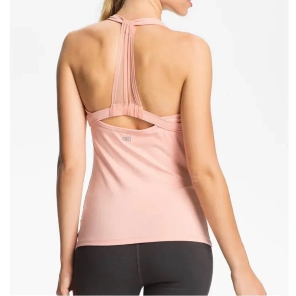 ALO Bliss Shirred Yoga Tank. Size S